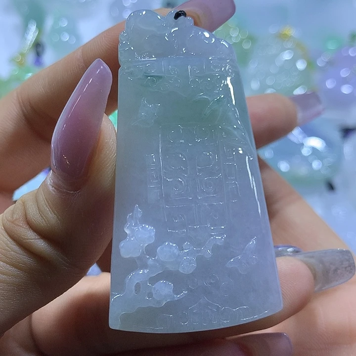 翡翠未镶嵌颈饰天然翡翠A货吊坠