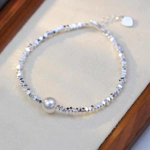 铜合金手链 【八方来财】碎银子时尚素款高级轻奢手链M0105屿希