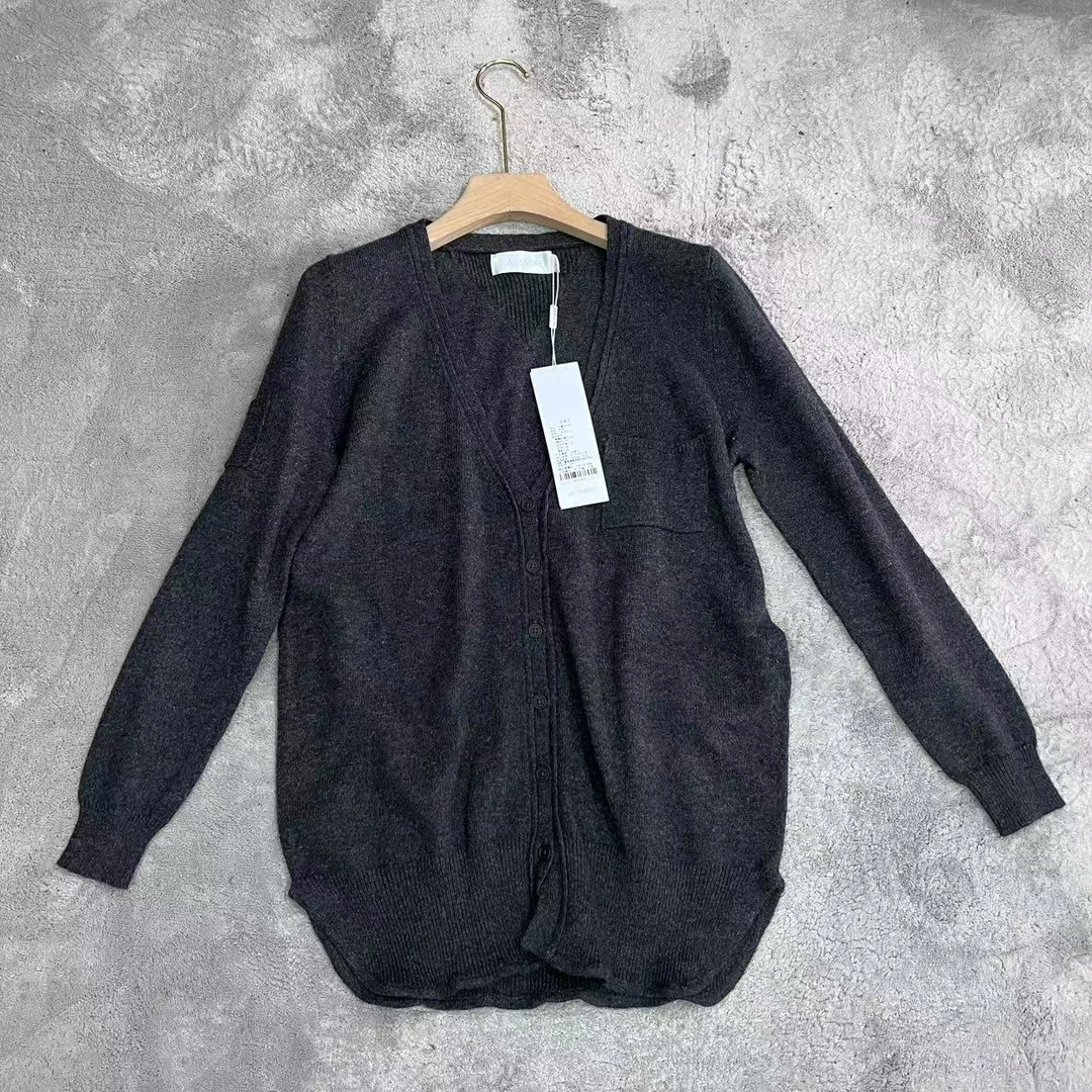 25早春韩版休闲慵懒毛衣开衫