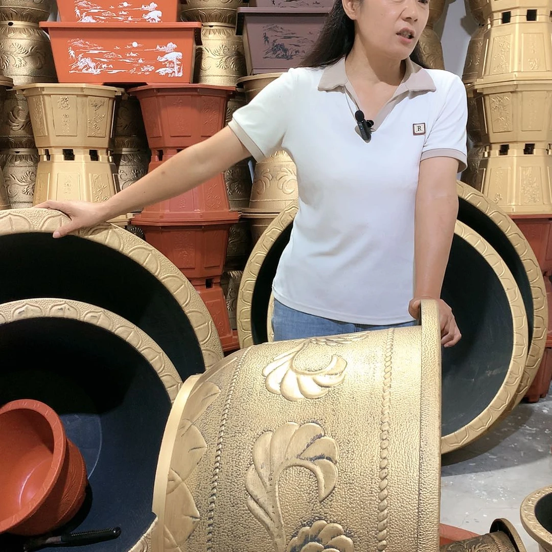 【闪购商品】植缘树脂大花盆厂家