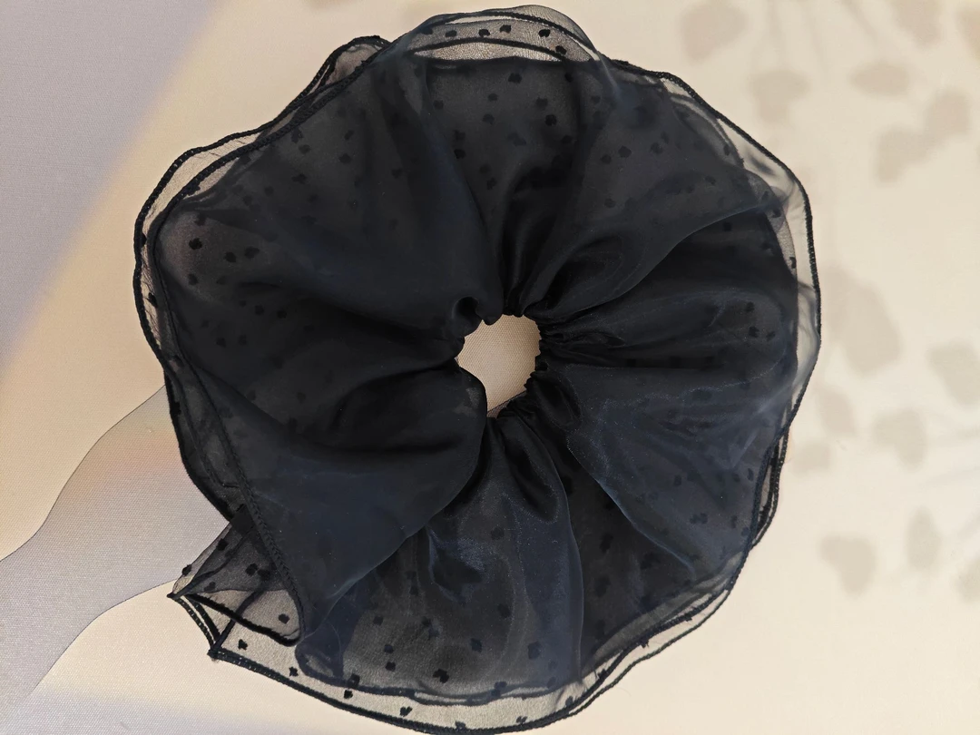 ins新款大号大肠圈法式甜美超仙网纱发圈百搭头绳马尾发圈发饰女