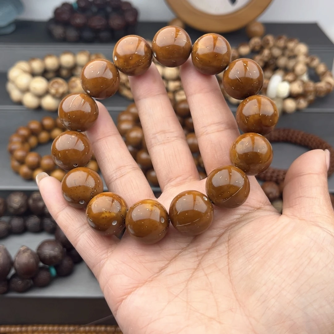 紫金鼠手串天***?半实心光珠练手款17