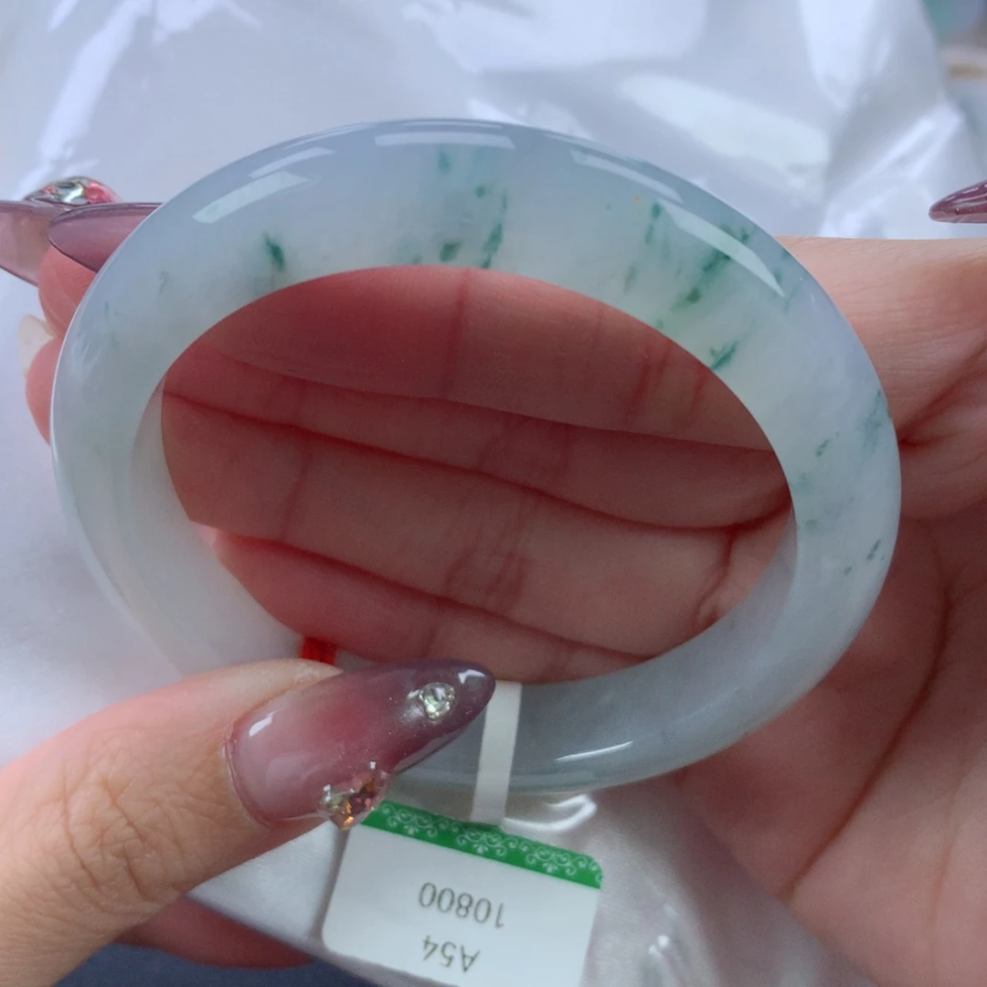 翡翠手镯未镶嵌54.9正圈