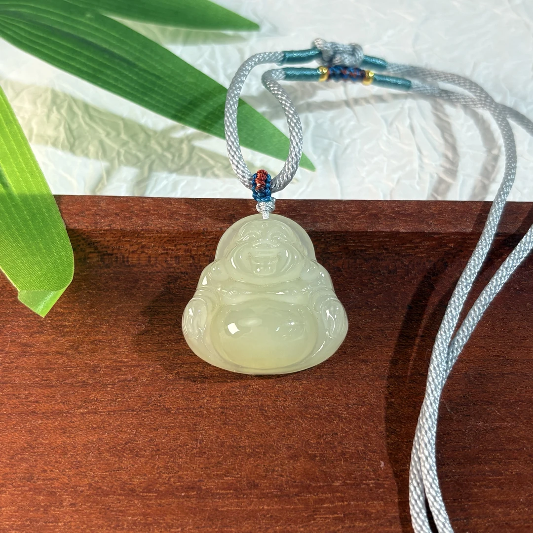 【七七专属】和田玉高冰晴水佛公吊坠 30*29*12