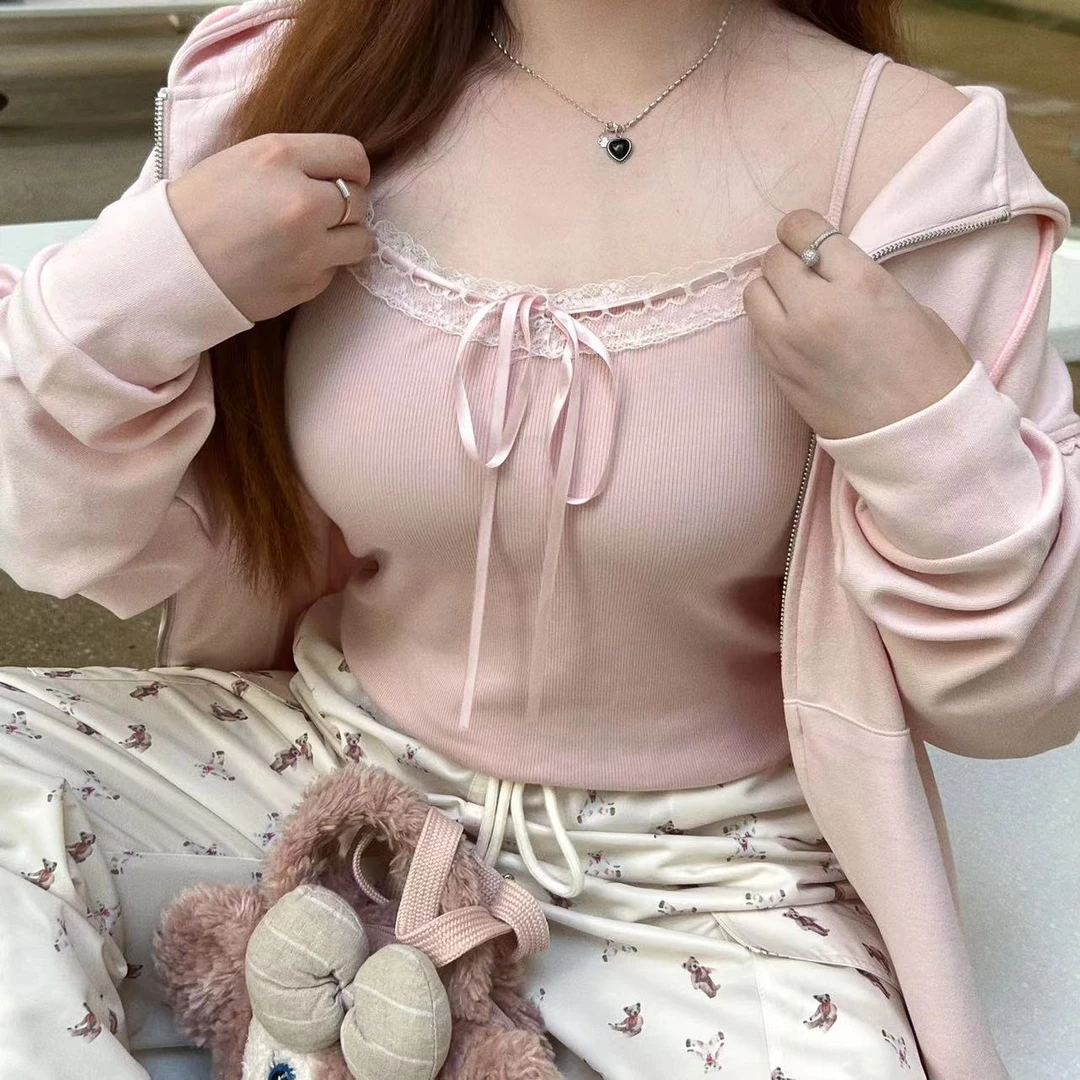 米特小姐《粉粉少女》显瘦甜妹吊带