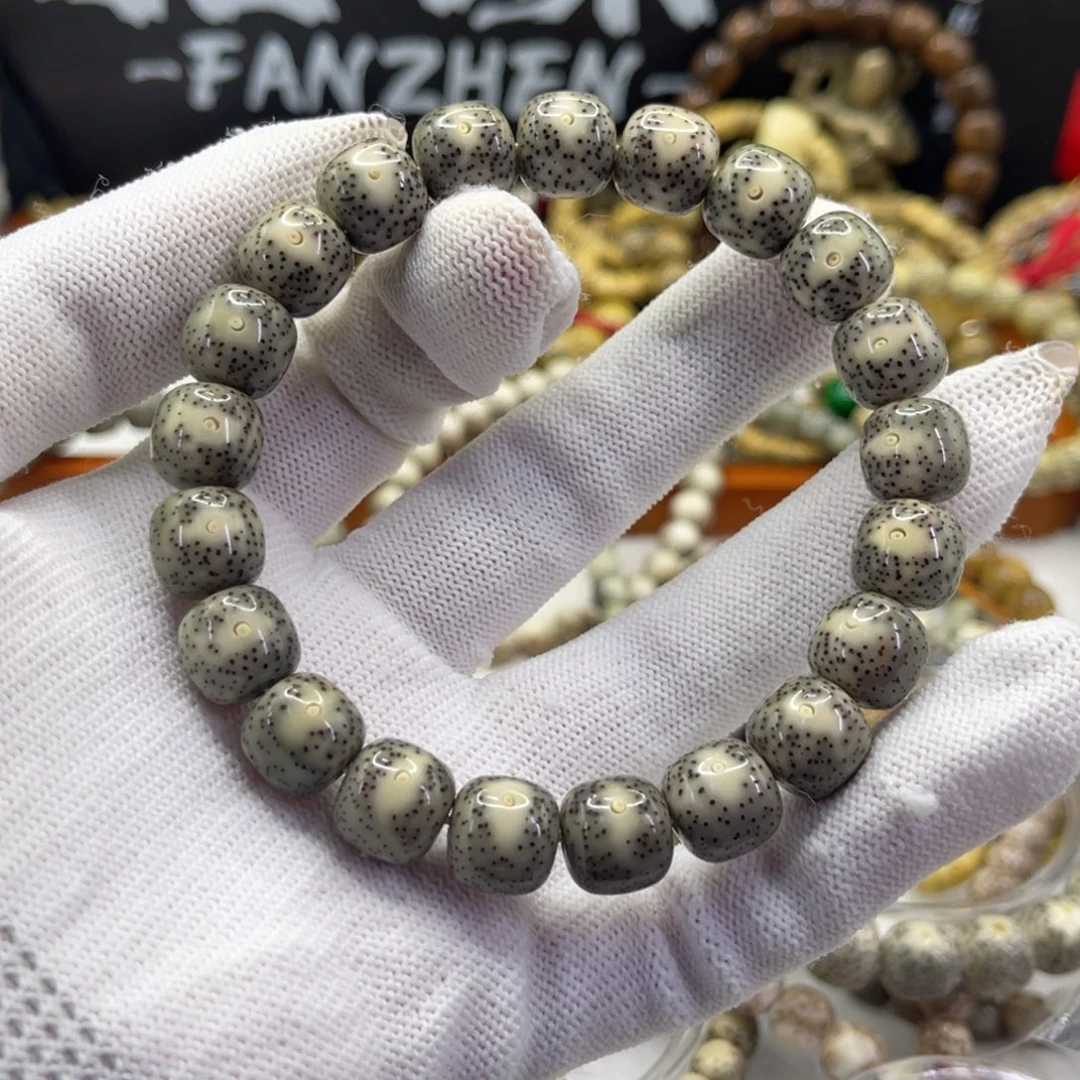 石***墙星月菩提手串石玉凤眼11×10同枝针尖星