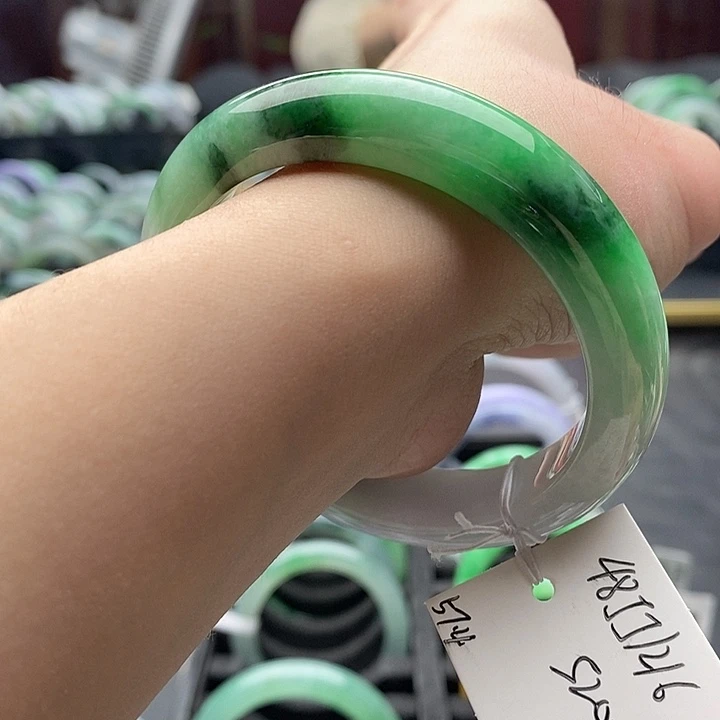 未镶嵌手镯翡翠57➕圈口