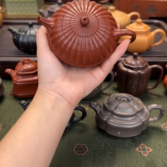 茶壶紫砂禅墩芳菊范泽锋同款