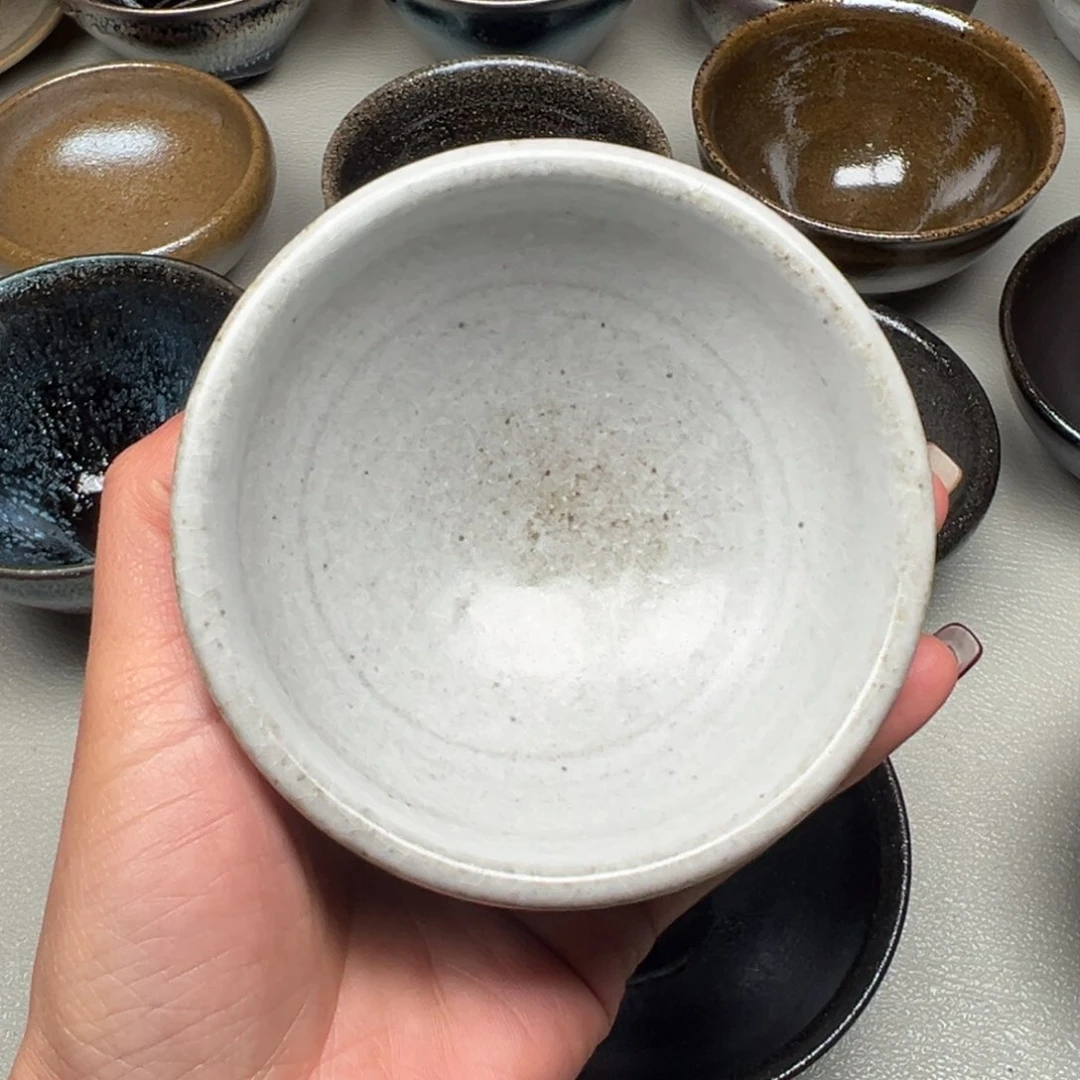 茶盏九月茶盏微瑕柴烧主人杯