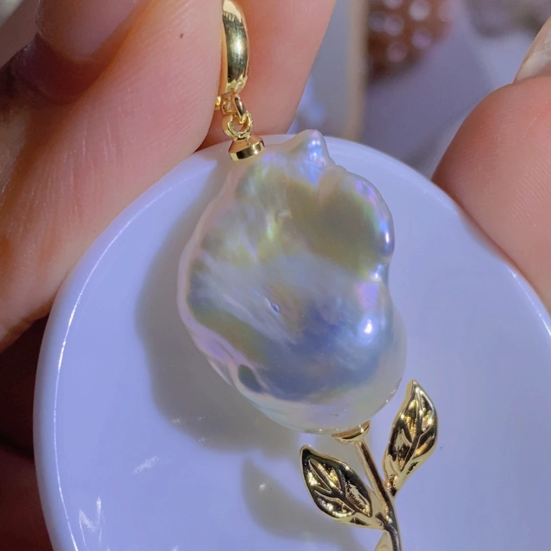 淡水珍珠天然淡水珍珠（微瑕）合金