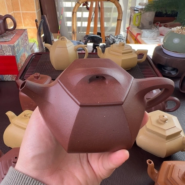 紫砂茶壶紫泥石瓢微瑕