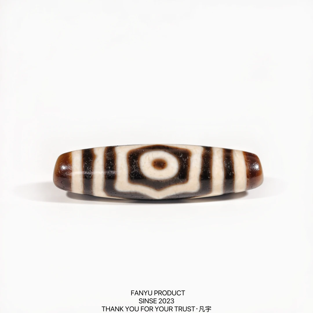 凡宇出品·一代老台湾上肯老超顶宝盖三眼天珠锁骨链男女同款轻奢