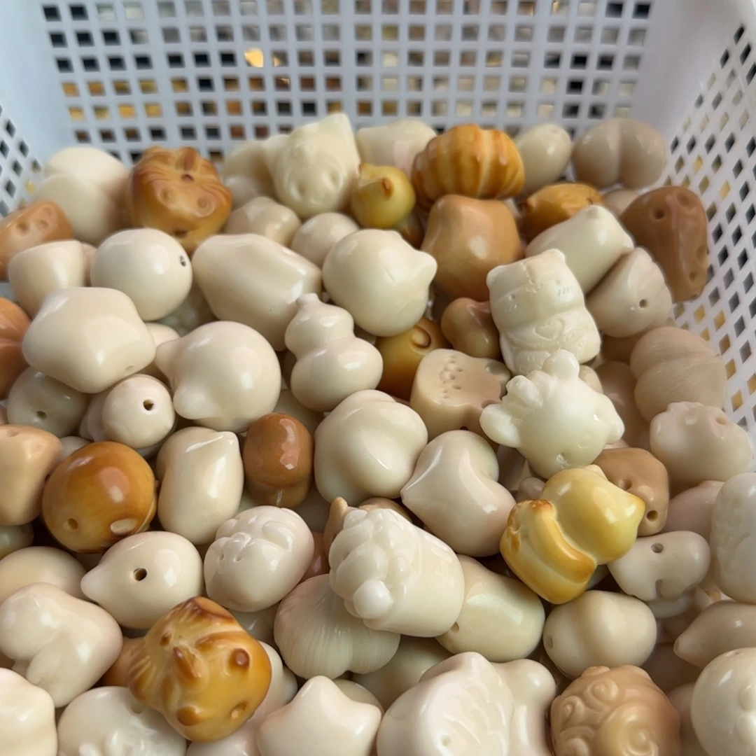 吊坠菩提根/象牙果微瑕牙果140颗混批发不售后