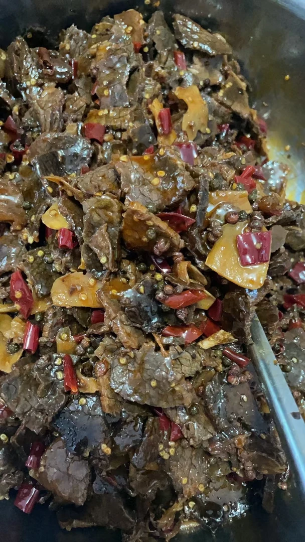 重庆开县大片椒麻牛肉开袋即食卤味即食下酒麻辣零食