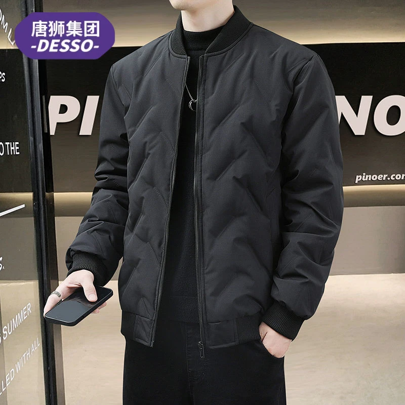 唐狮集团DESSO男士秋冬款棉衣男款棉服保暖潮牌棉袄棒球领外套