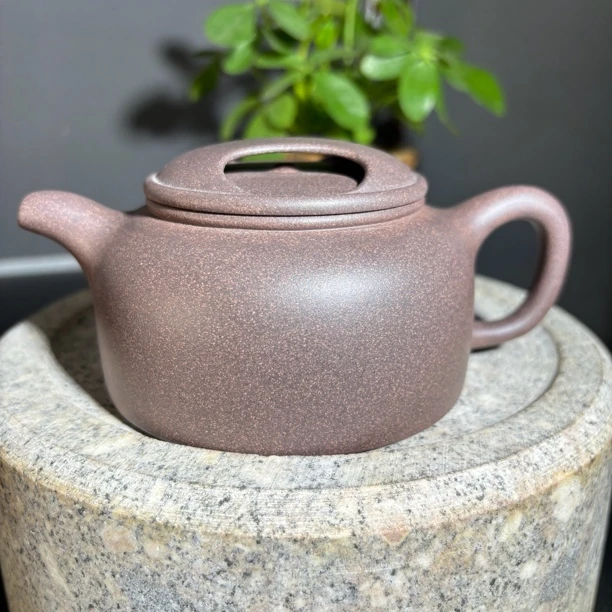 宜兴原矿紫砂壶大水潭天青牛盖莲子壶280CC