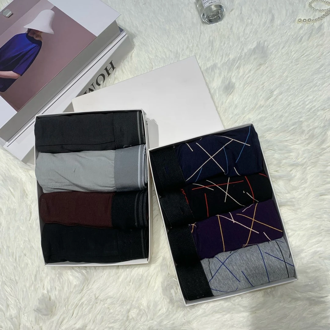 清-汤圆吖男士内裤平角短裤舒适盒装73649