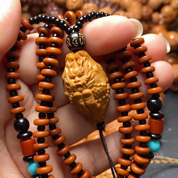 橄榄核吊坠核文玩手串