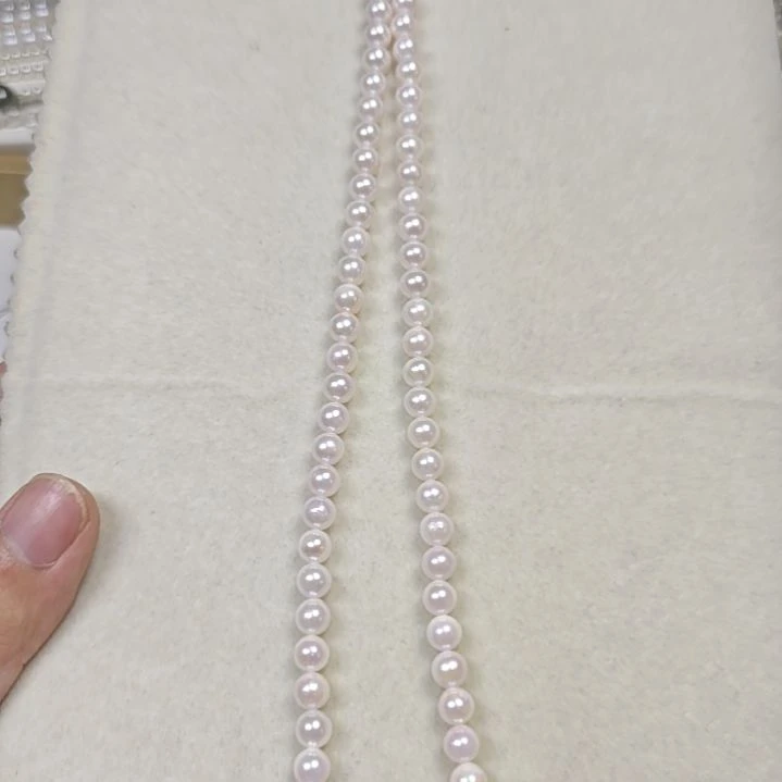 海水珍珠银S925镶嵌颈饰5.5-6
