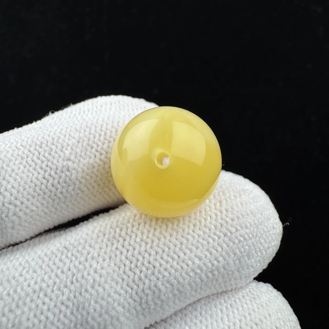 A3071天然蜜蜡制品 圆珠15.1mm一物一图假一罚十