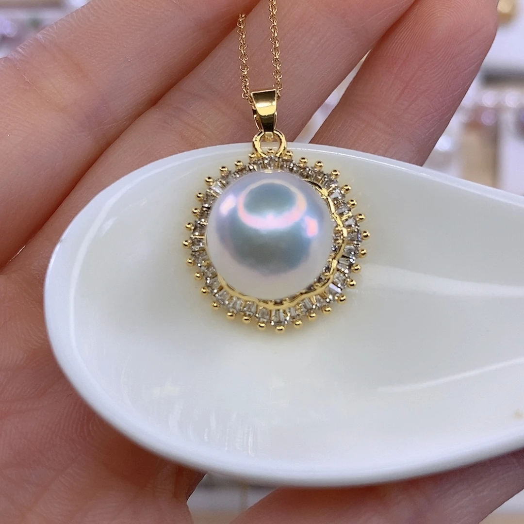 合金淡水珍珠颈饰