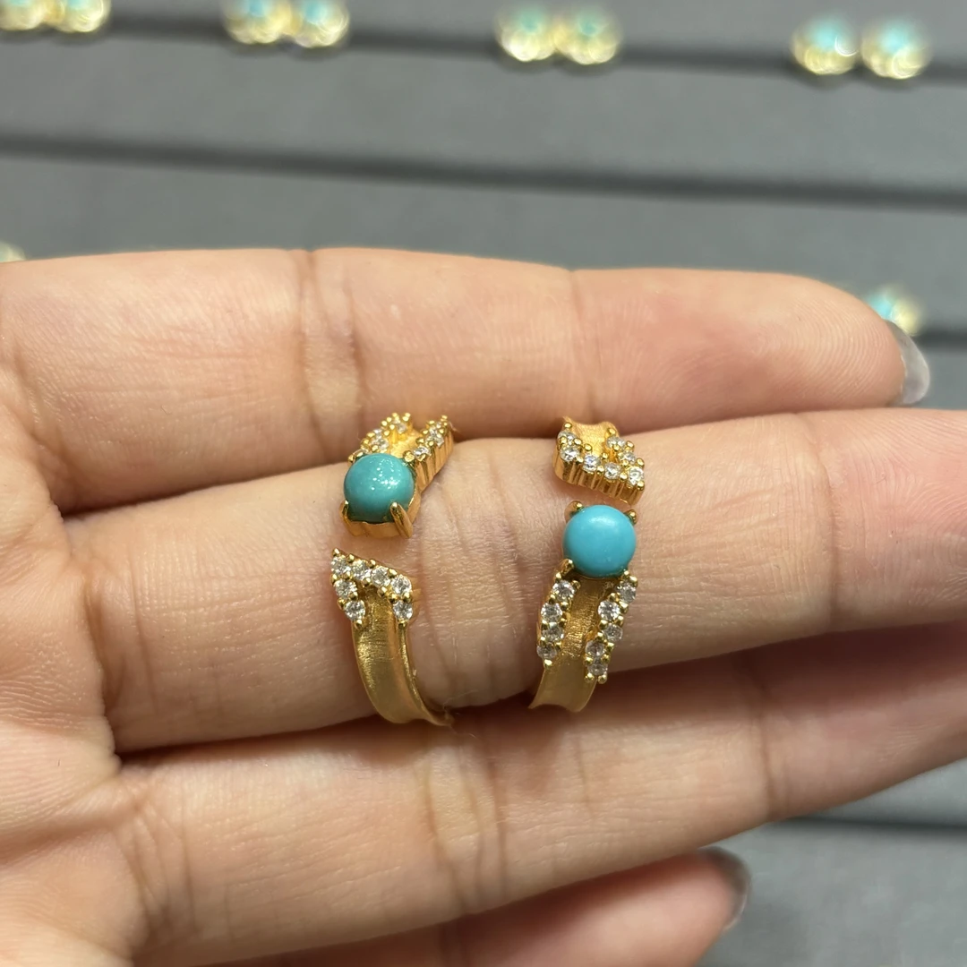 绿松戒指【小北质检】ZJH236Z58多样性发一