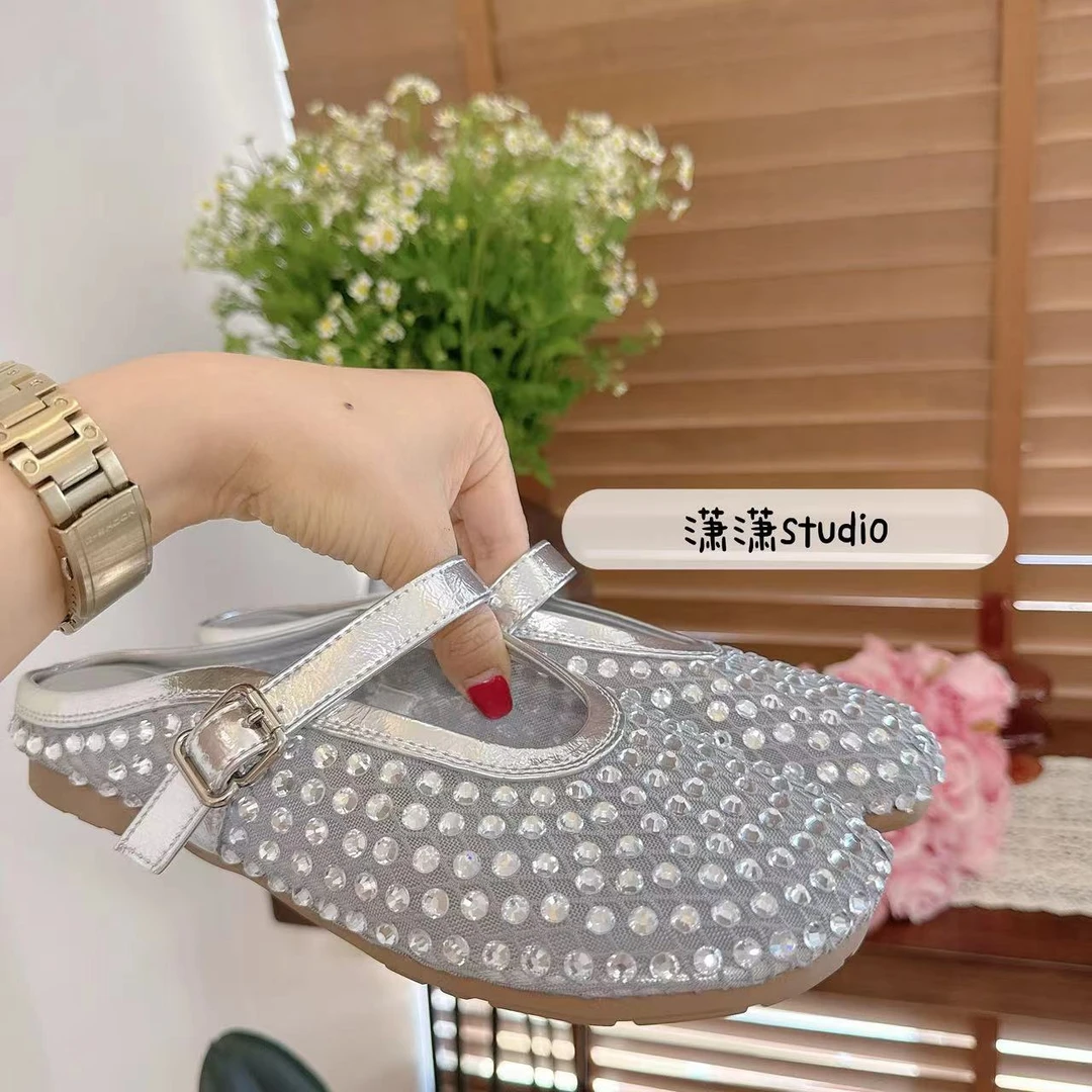 【亮晶晶半拖】【码数正】潇潇自制超舒服百搭超好穿夏季半拖82018-28