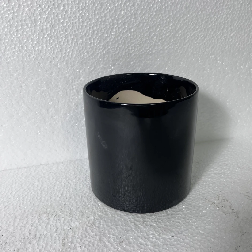 时尚创意彩色圆柱花卉盆栽花器简约卡通桌面阳台小号花盆