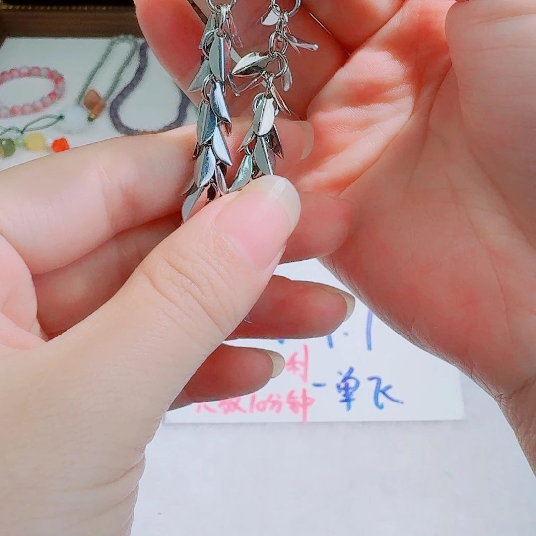 纯铜合金琉璃耳饰