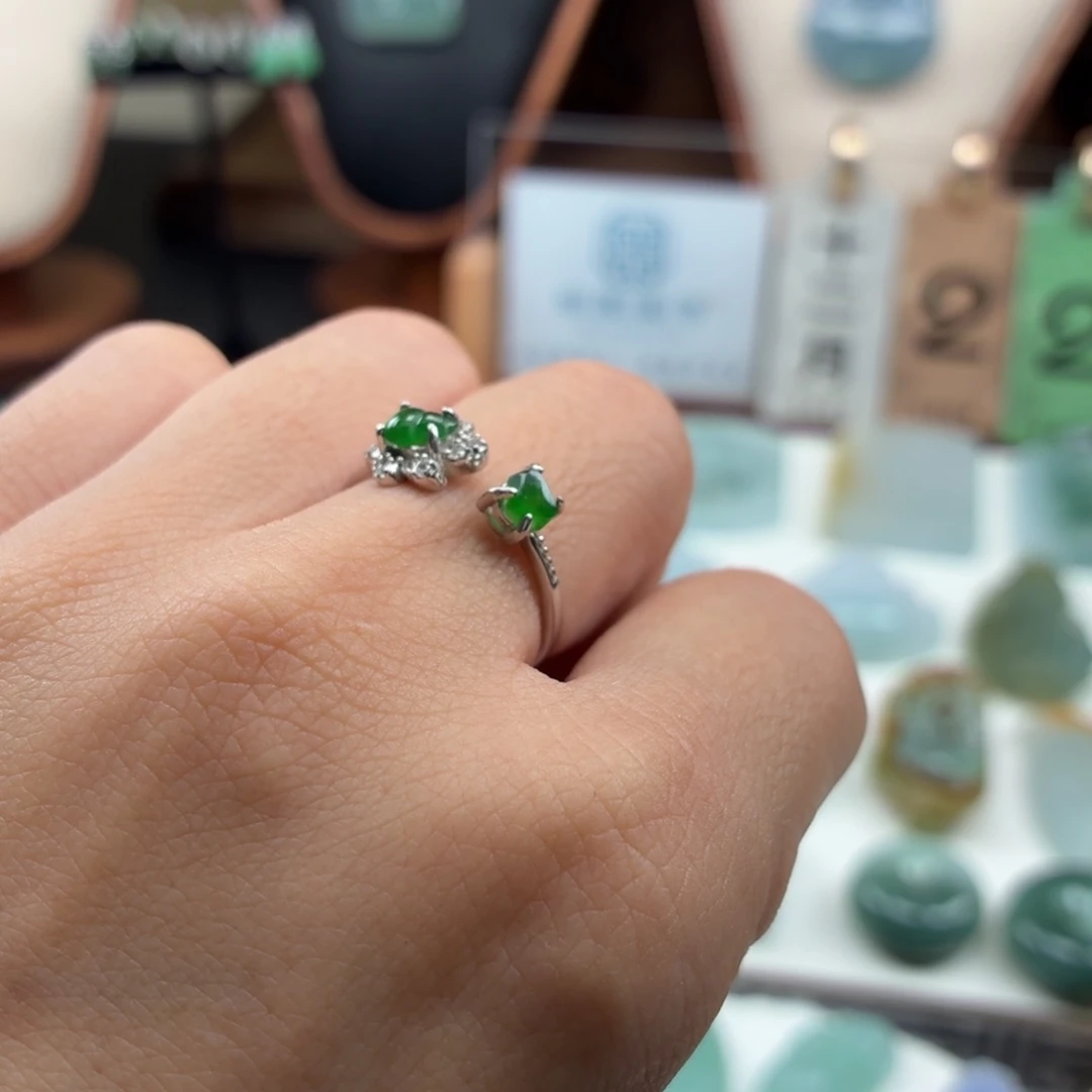 翡翠银S925镶嵌颈饰