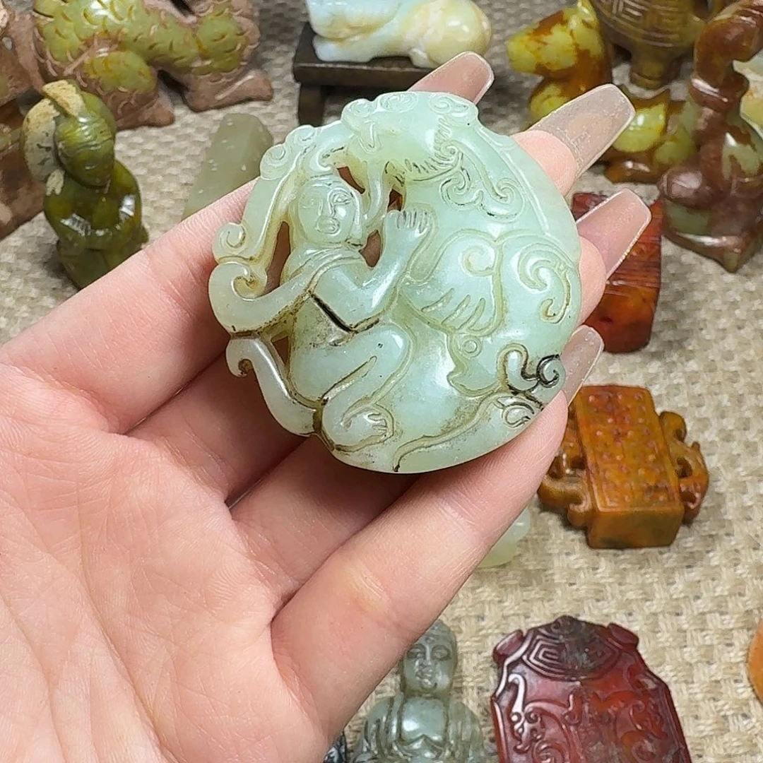 白玉菩提吊坠挂件