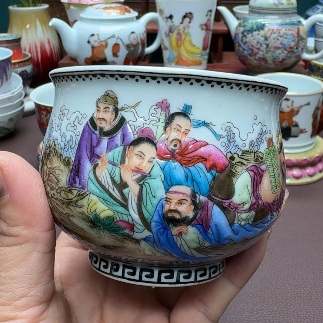 瓷片景德镇仿古手工制作精品展示