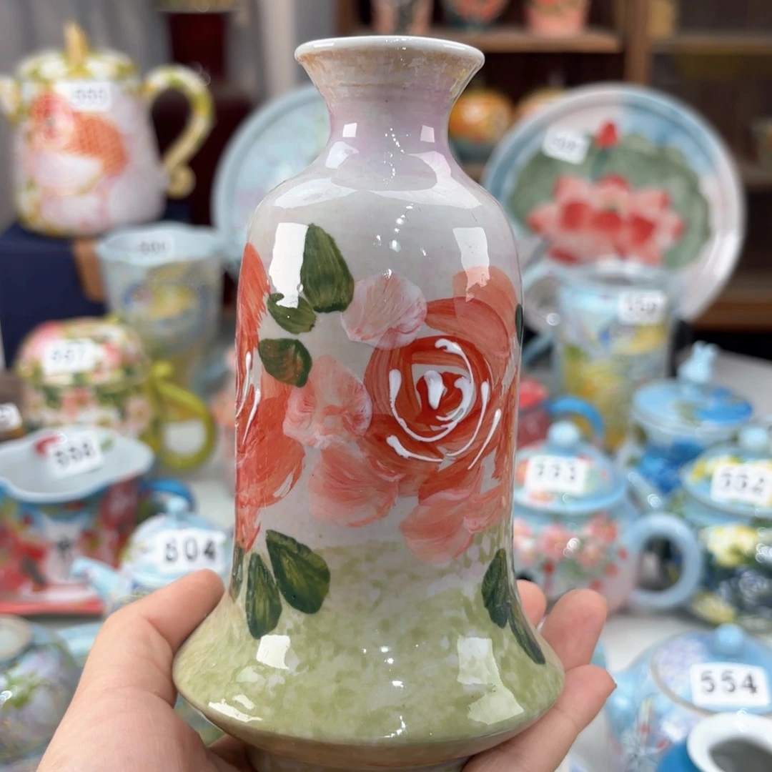 景德镇手绘高温釉下彩陶瓷茶具