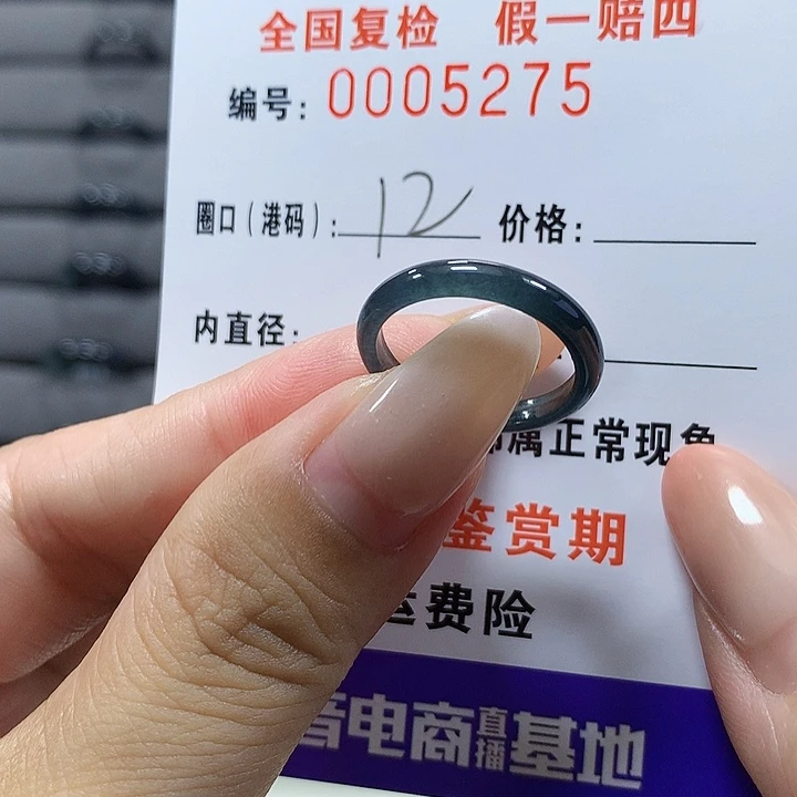 未镶嵌戒圈翡翠5275