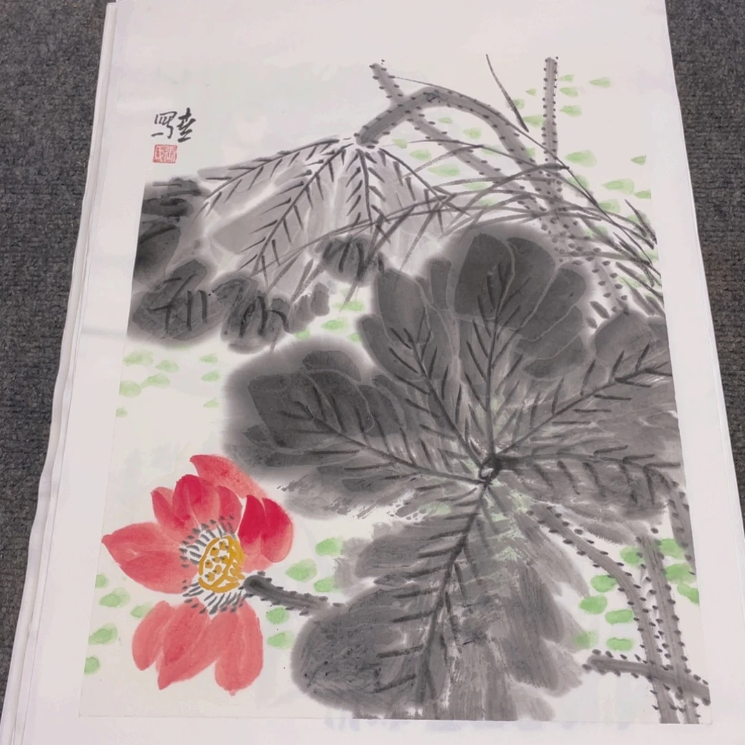 国画1.4平尺纯手绘国画作品
