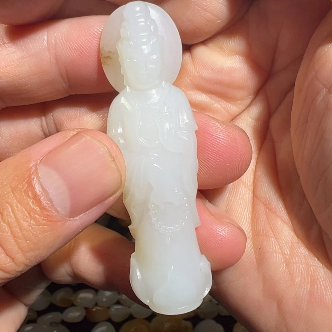 和田玉未镶嵌吊坠(不含链)