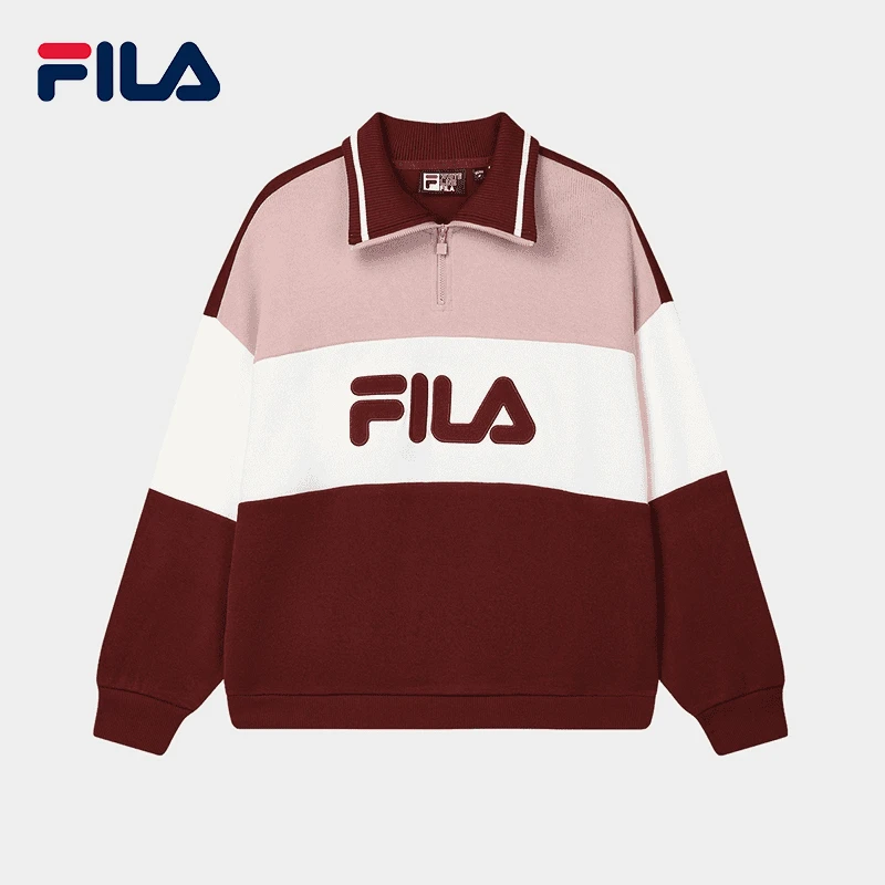Fila/斐乐2025年春新款百搭上衣户外休闲运动套头卫衣F11W519204F