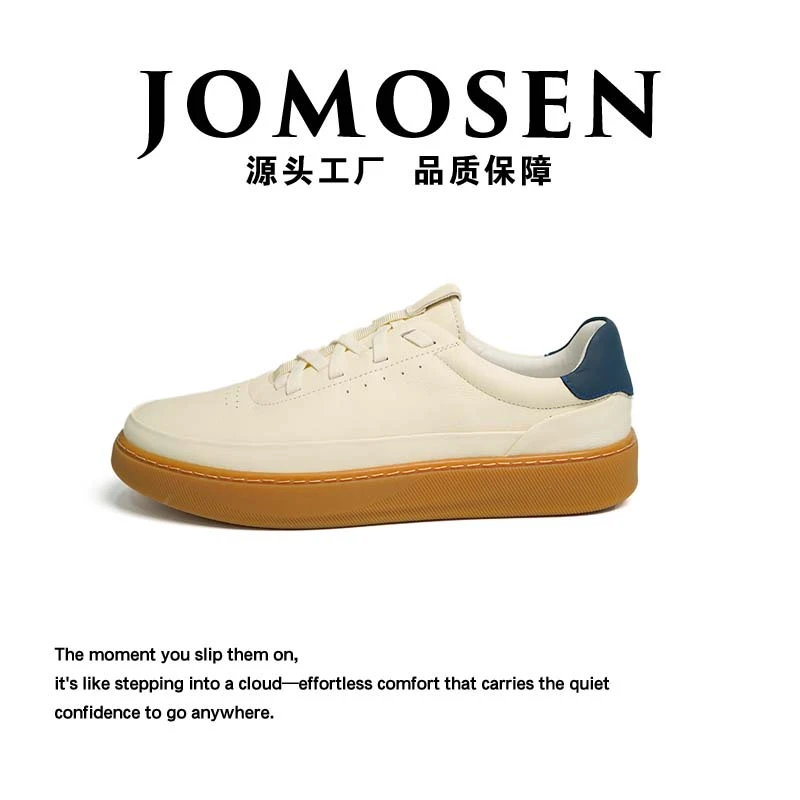 2025新款真皮小白鞋真皮透气百搭软底休闲鞋运动风轻便舒适开车鞋