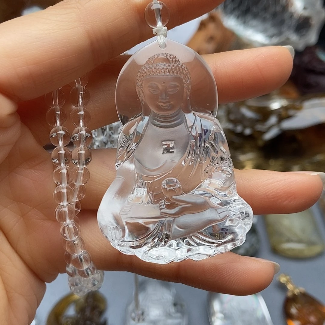 水晶颈饰未镶嵌吊坠