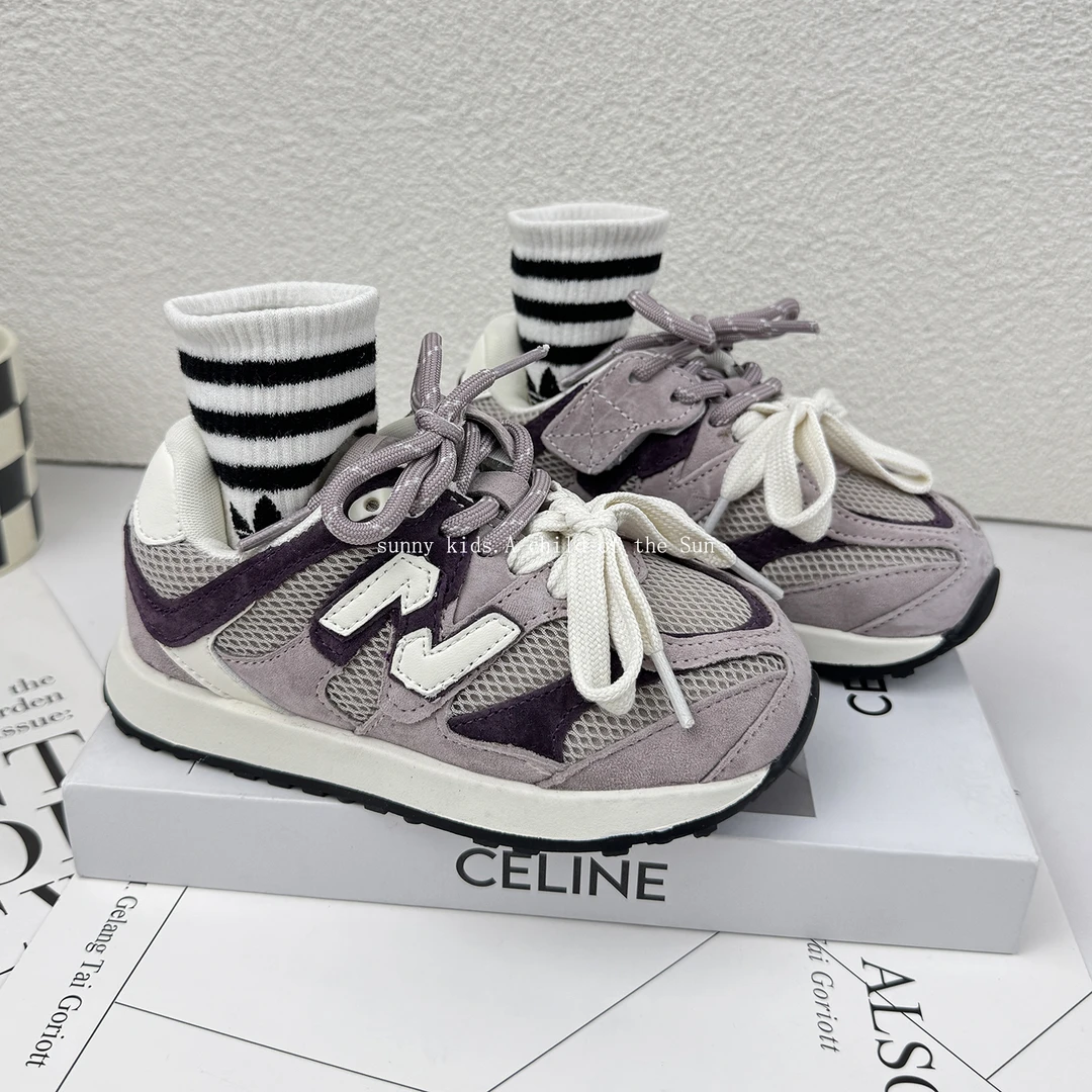 女孩运动鞋2025秋季儿童软底阿甘鞋防滑韩版百搭女童丑萌德训鞋子