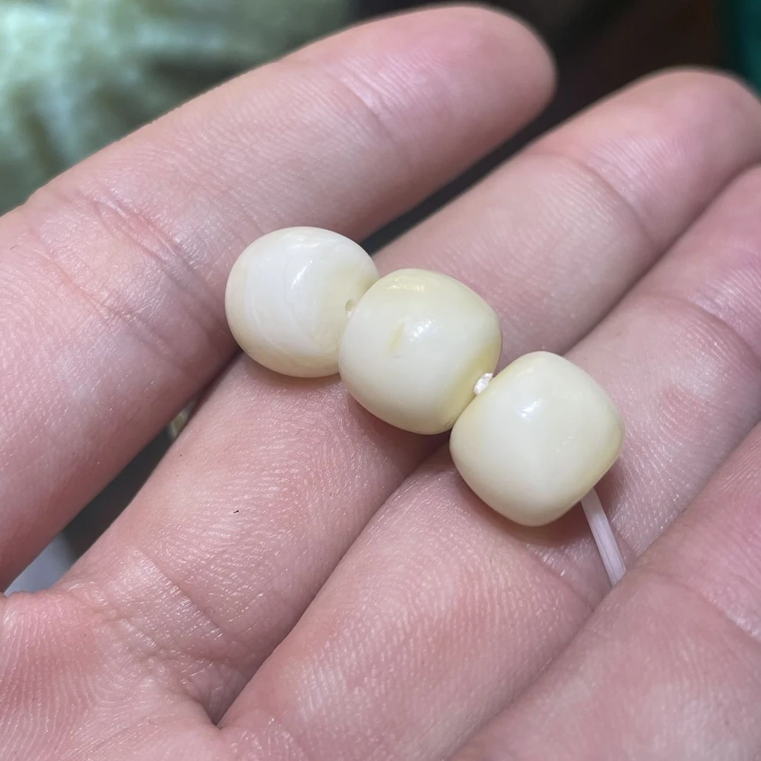 【佳哥严选】J38505-蜜蜡白蜡老型单珠（多样性发其一）-10mm左右