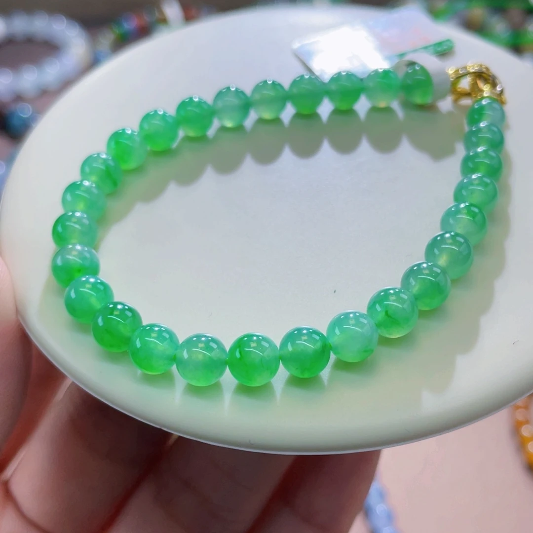 未镶嵌手链翡翠高冰阳卡6