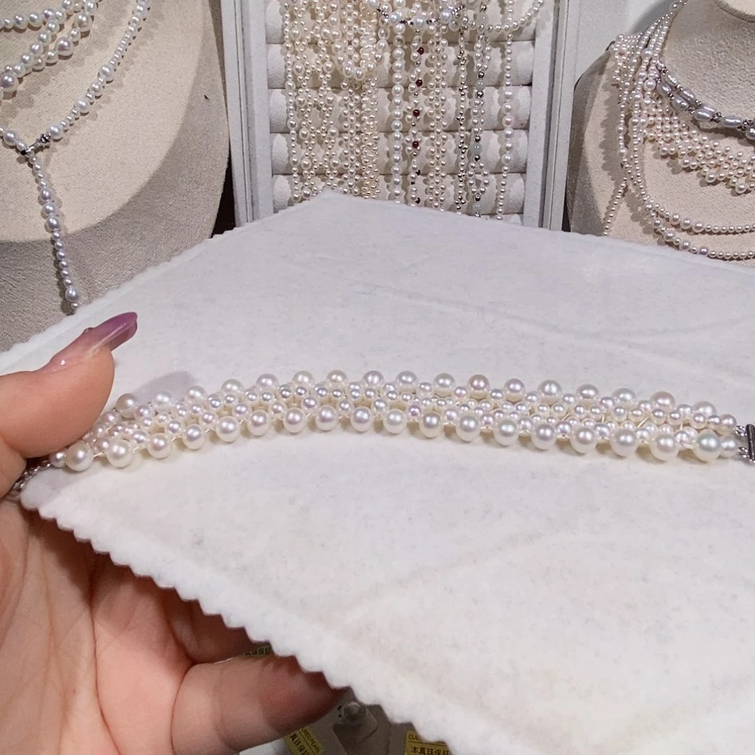 非金属925银编织手链