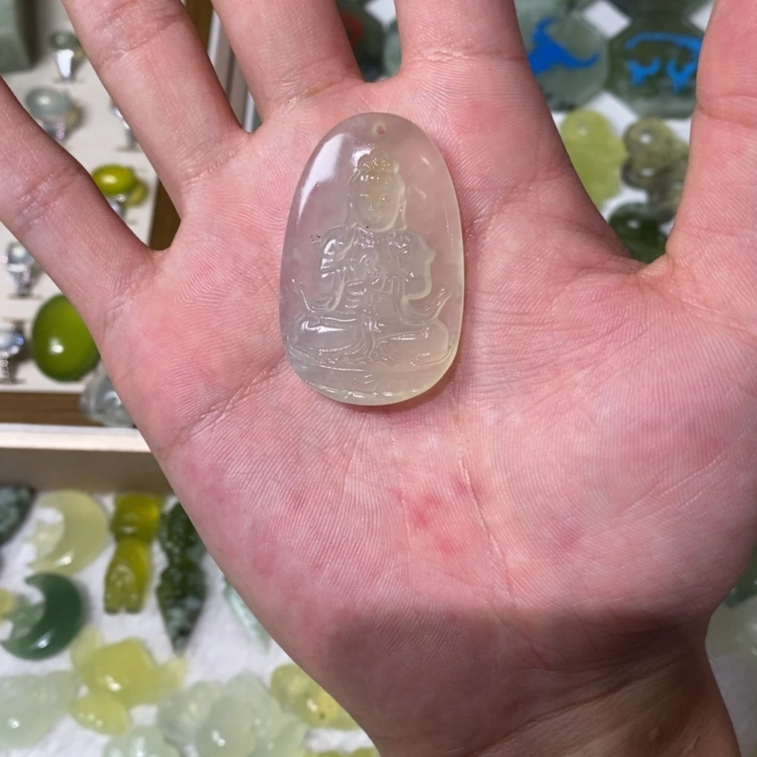 未镶嵌岫玉吊坠(不含链)阿弥
