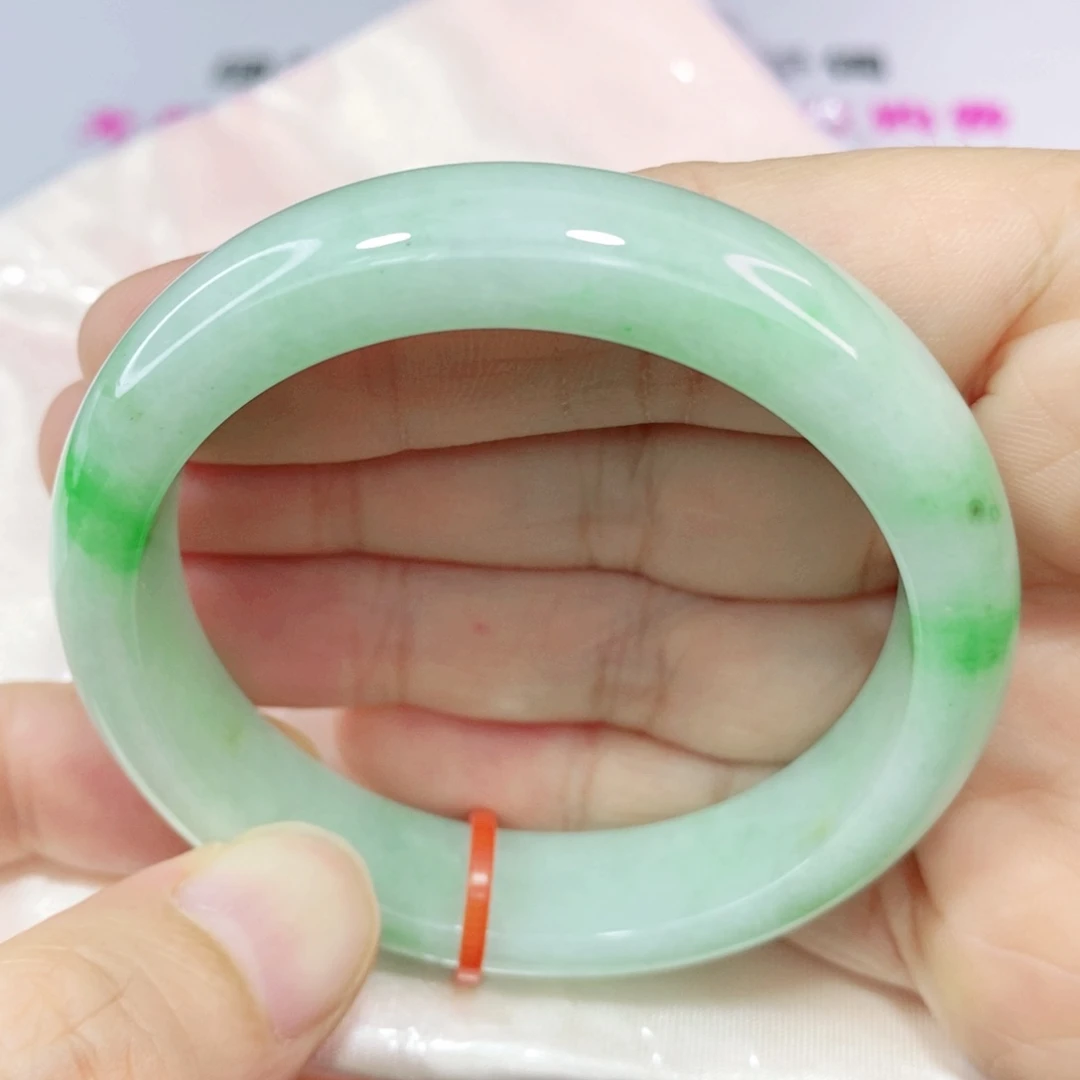 未镶嵌手镯翡翠52圈口正圈