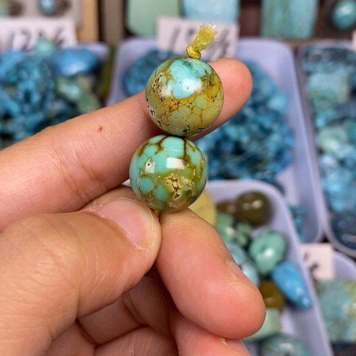 绿松石未镶嵌颈饰