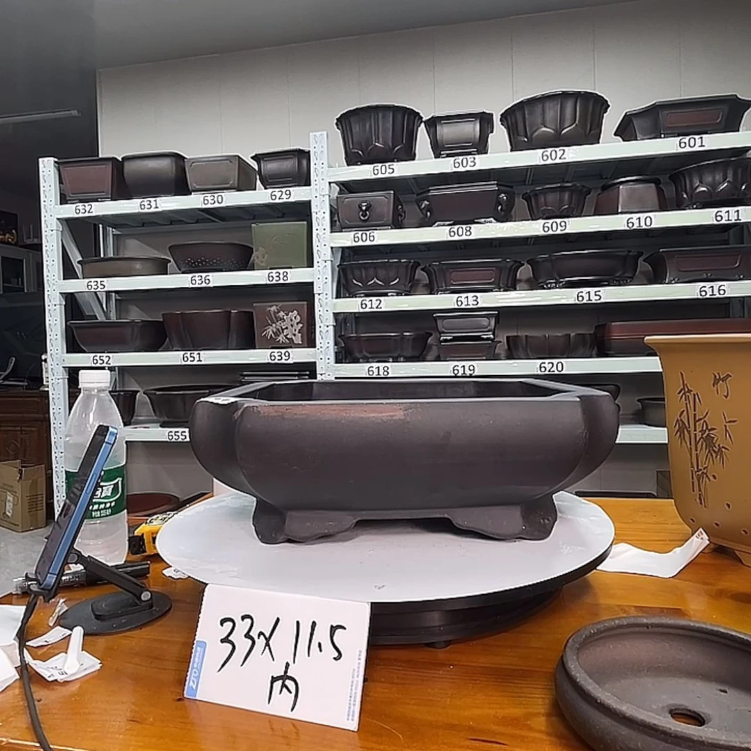 越***)紫砂花盆宜兴紫砂96号2个