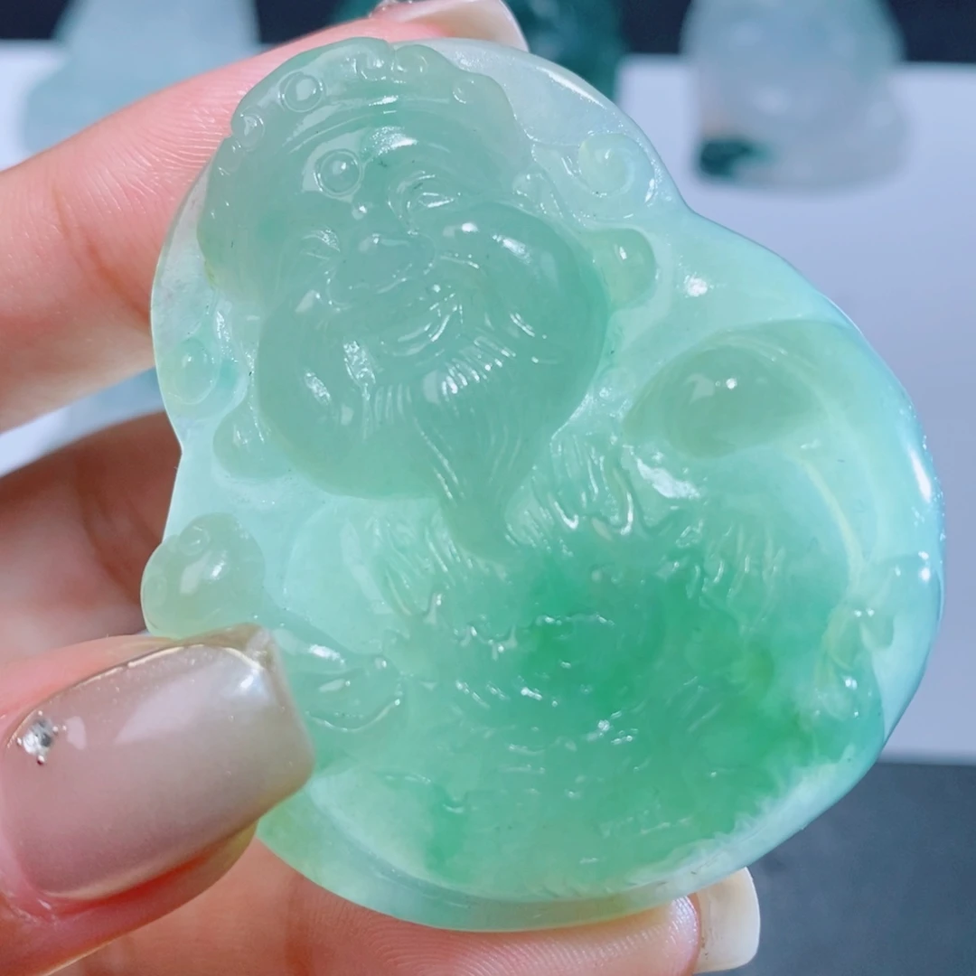 定制翡翠未镶嵌吊坠