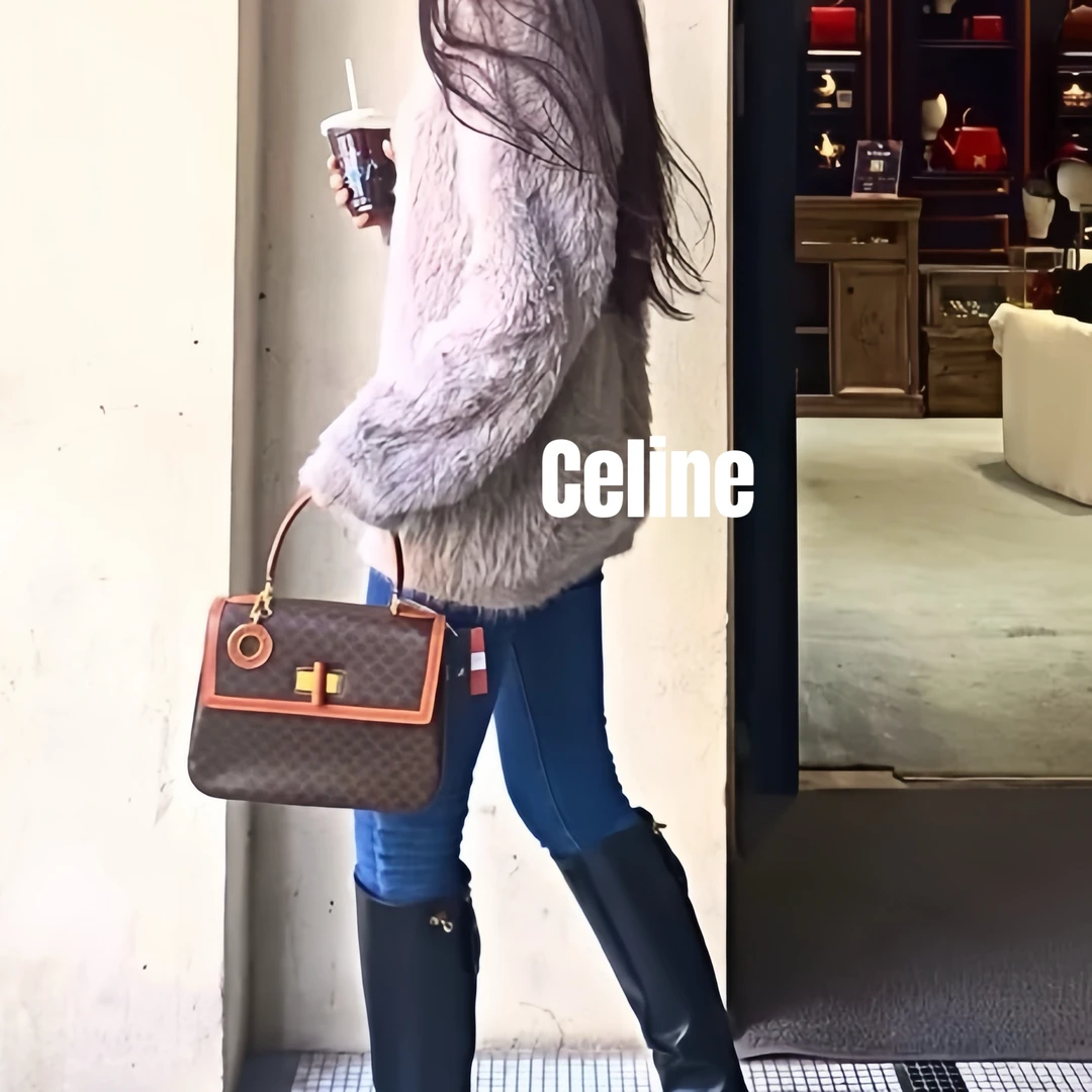 95新 Celine /思琳8613513/甜甜圈凯莉包配皮换新