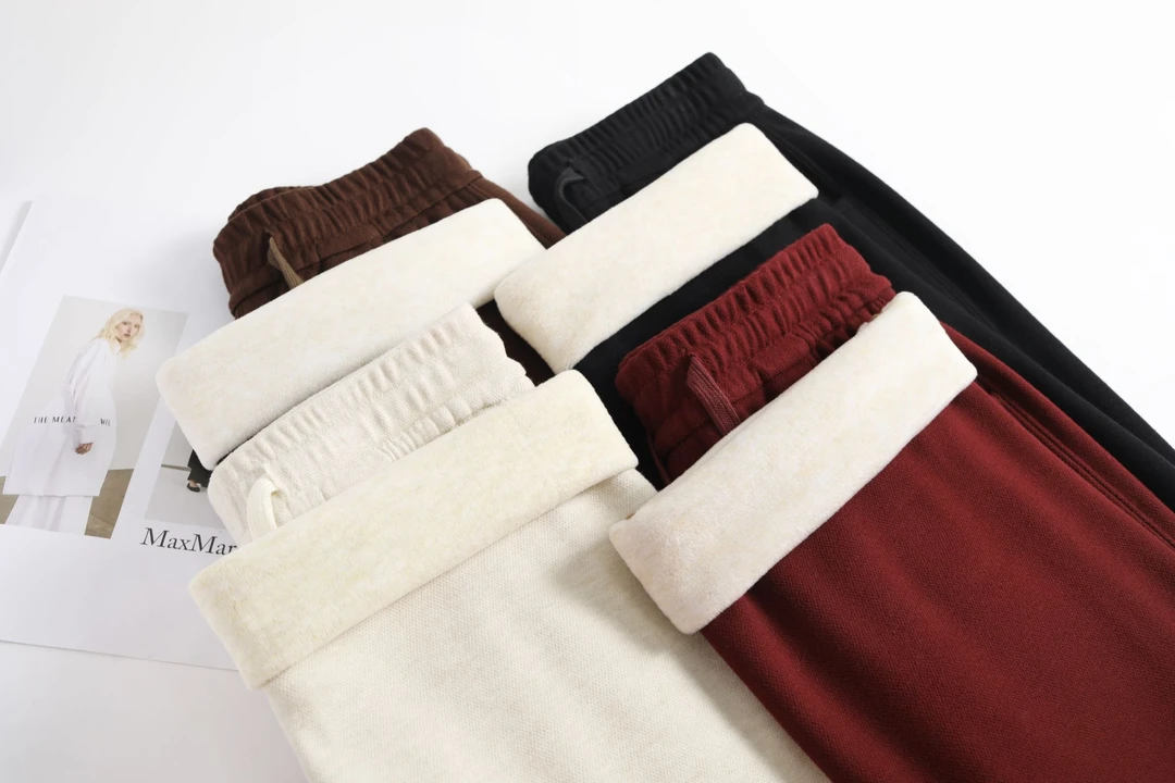 【羊毛+蚕丝】加绒加厚窄版垂感百搭直筒裤阔腿裤女秋冬外穿